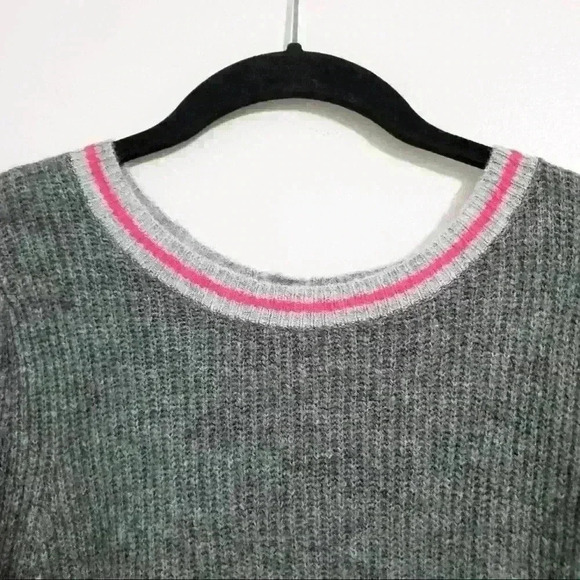 Halogen Grey Dark Heather Blouson Sleeve Sweater - Picture 4 of 9